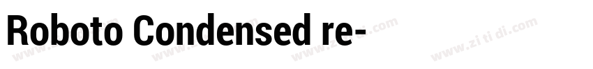 Roboto Condensed re字体转换